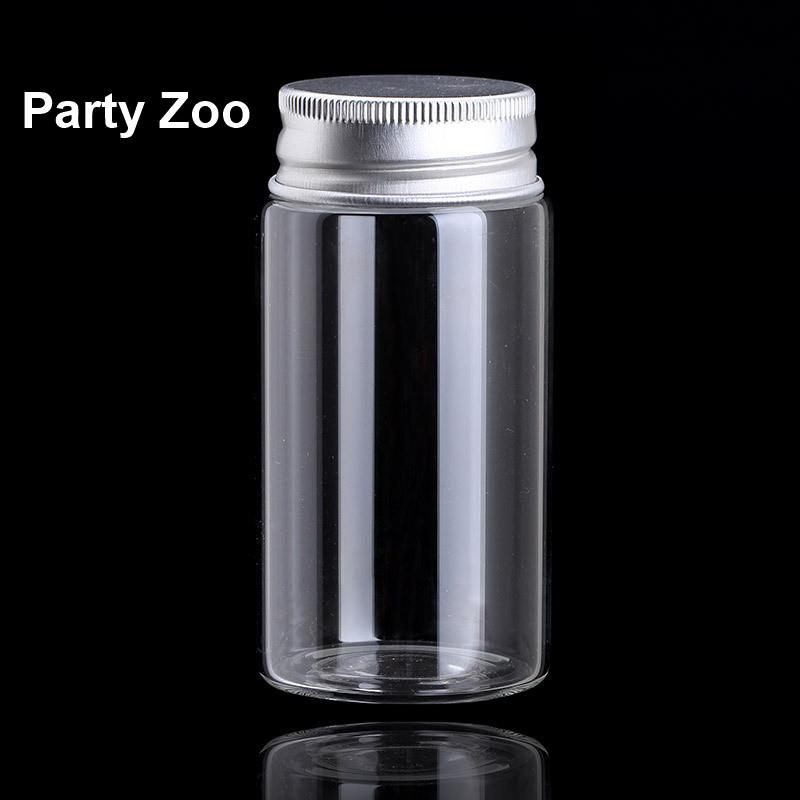 90 x 100ml Screw Sealing Aluminum Top Clear Bottle Quality Storage Jar Can 47*90mm Wholesale
90 x 100ml Screw Sealing Aluminum Top Clear Bottle Quality Storage Jar Can 47*90mm Wholesale