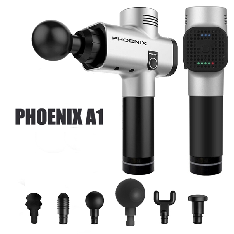 Phoenix A1 Muscle Massage Gun Deep Tissue Massager Therapy Gun Exercising Muscle Pain Relief Body Shaping With 6 Heads 201120
Phoenix A1 Muscle Massage Gun Deep Tissue Massager Therapy Gun Exercising Muscle Pain Relief Body Shaping With 6 Heads 201120