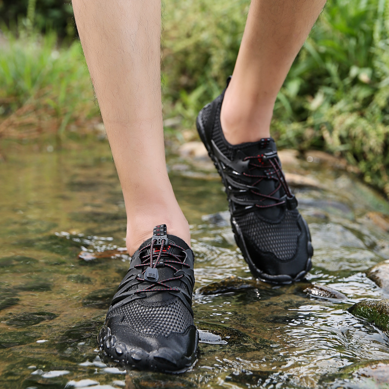 Barefoot Five Fingers Shoes Summer Beach Shoes for Men Upstream Walking Water Shoe Quick Drying Sports Footwear Y200420