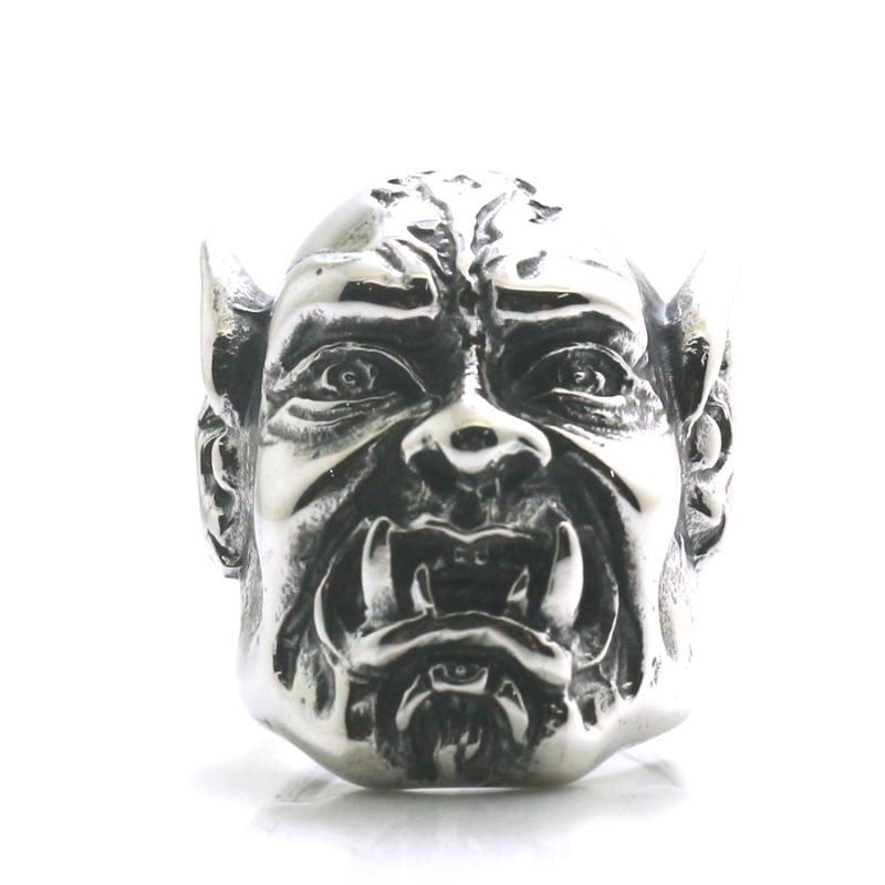 Size 7 to Size 15 Unisex 316L Stainless Gothic Big Evil Demon Skull Ring Newest, Golden;silver
Size 7 to Size 15 Unisex 316L Stainless Gothic Big Evil Demon Skull Ring Newest, Golden;silver