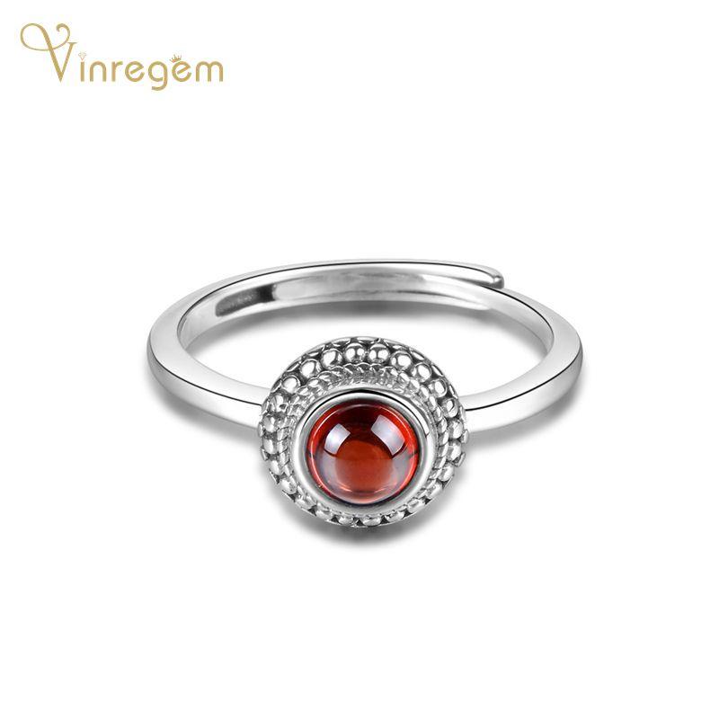 Cluster Rings Vinregem 100% 925 Sterling Silver Round Cut Red Gamet Gemstone Wedding Engagement Vintage Ring For Women Fine Jewelry Wholesal, Golden;silver
Cluster Rings Vinregem 100% 925 Sterling Silver Round Cut Red Gamet Gemstone Wedding Engagement Vintage Ring For Women Fine Jewelry Wholesal, Golden;silver