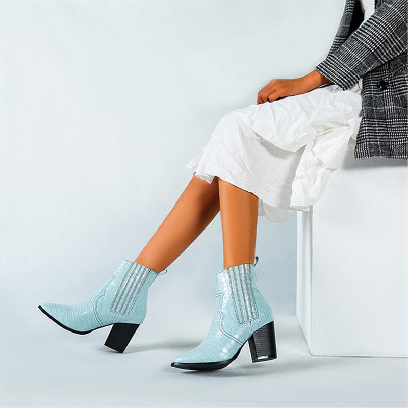 Enplei Pumps Women Boots Square-Heeled Pointed Slip-On High Heels Fashion Large Size Short Boots Female Casual Shoes size 36-43, Black
Enplei Pumps Women Boots Square-Heeled Pointed Slip-On High Heels Fashion Large Size Short Boots Female Casual Shoes size 36-43, Black