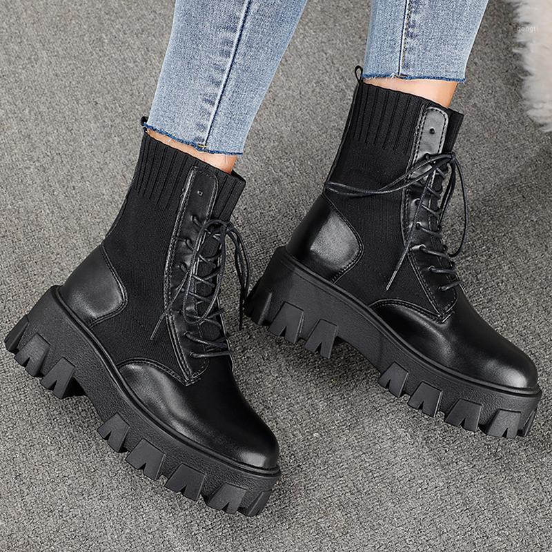 Platform Ankle Boots Women Fashion Lace-Up PU Motorcycle Boots Autumn Round Toe Square Heel Female Shoes Zapatos De Mujer 20201, Black
Platform Ankle Boots Women Fashion Lace-Up PU Motorcycle Boots Autumn Round Toe Square Heel Female Shoes Zapatos De Mujer 20201, Black