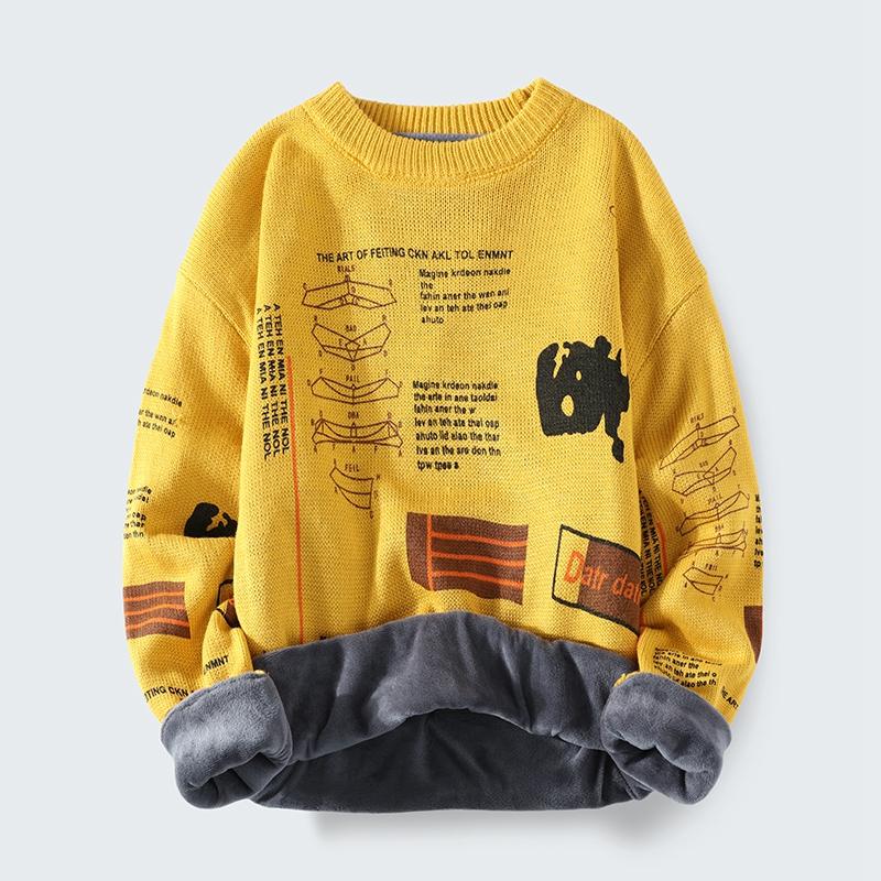 AIRGRACIAS 2021 Spring Winter Men's Sweater Y2K Technology Sense Math Printing Base Shirt Plus Velvet Thick Long Sleeves, Black
AIRGRACIAS 2021 Spring Winter Men's Sweater Y2K Technology Sense Math Printing Base Shirt Plus Velvet Thick Long Sleeves, Black