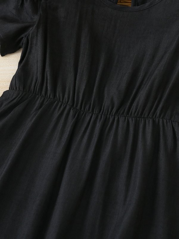 Toddler Girls Cold Shoulder A-line Dress SHE R250424