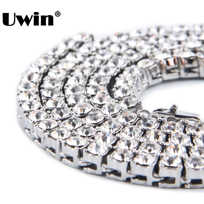 New 2020 Hip Hop Bling Iced out 1 Row Chain Necklace Statement Necklaces Black Plated Heavy and long Gold Chain for Men
New 2020 Hip Hop Bling Iced out 1 Row Chain Necklace Statement Necklaces Black Plated Heavy and long Gold Chain for Men