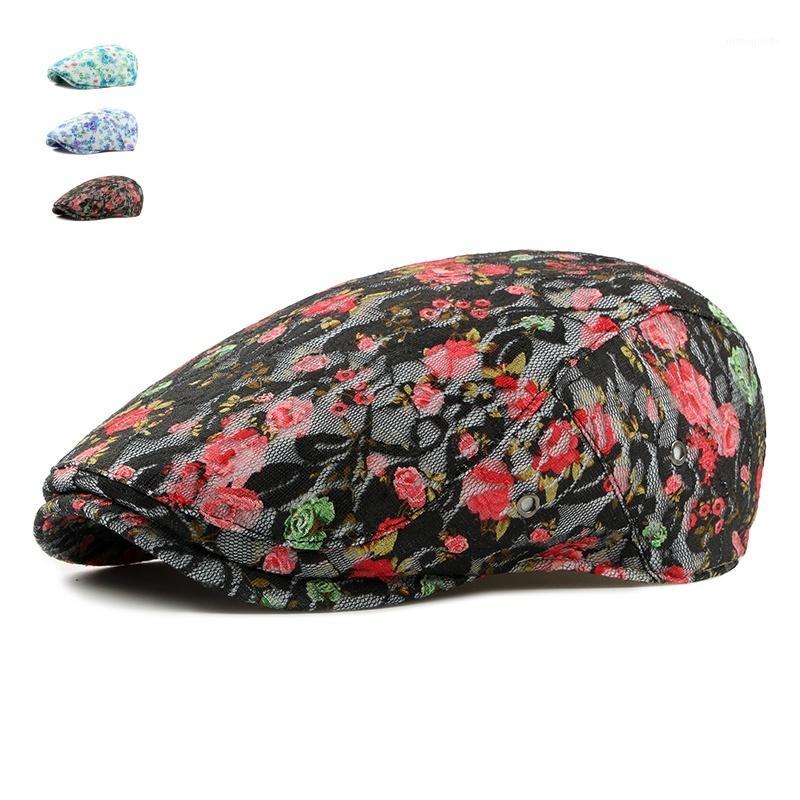 New Spring Summer Adult Cotton Beret Caps for Women Rose Adjustable Casual Flat Hats Adjustable Floral Printing Sun Cap1, Black
New Spring Summer Adult Cotton Beret Caps for Women Rose Adjustable Casual Flat Hats Adjustable Floral Printing Sun Cap1, Black