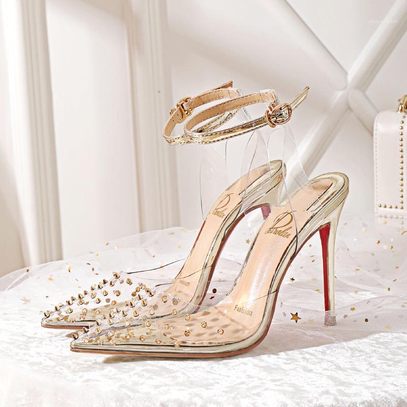 Stunning2021 Fairy Style New Transparent Sexy Slim Heel High-heeled Rivet Water Drill Straight Line with Baotou Sandal1, 8 cm heel height
Stunning2021 Fairy Style New Transparent Sexy Slim Heel High-heeled Rivet Water Drill Straight Line with Baotou Sandal1, 8 cm heel height