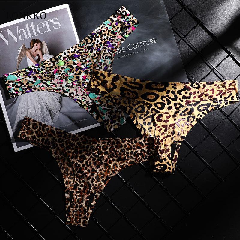 LONKKO Women's Seamless Thong Panties Leopard Pattern G-string Ultra-thin Low-rise Underpants Sexy Lingerie Feminina -XXL, Yellow leopard
LONKKO Women's Seamless Thong Panties Leopard Pattern G-string Ultra-thin Low-rise Underpants Sexy Lingerie Feminina -XXL, Yellow leopard