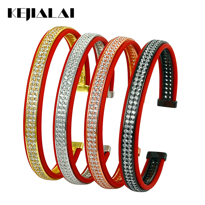 Kejialai Fashion Luxury Bangles Women Leather Tension Setting Rhinestone Bangle Men's Punk Style Round Open Cuff Bangles
Kejialai Fashion Luxury Bangles Women Leather Tension Setting Rhinestone Bangle Men's Punk Style Round Open Cuff Bangles