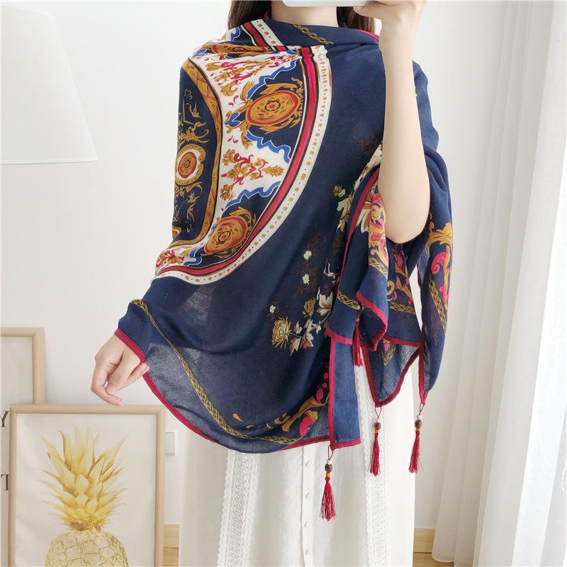 2021 Hot Sale Cotton Rose Print Tassel Scarves Shawls Wrap Women Long Beach Scarf Hijab Headband 2 Color Free Shipping
2021 Hot Sale Cotton Rose Print Tassel Scarves Shawls Wrap Women Long Beach Scarf Hijab Headband 2 Color Free Shipping