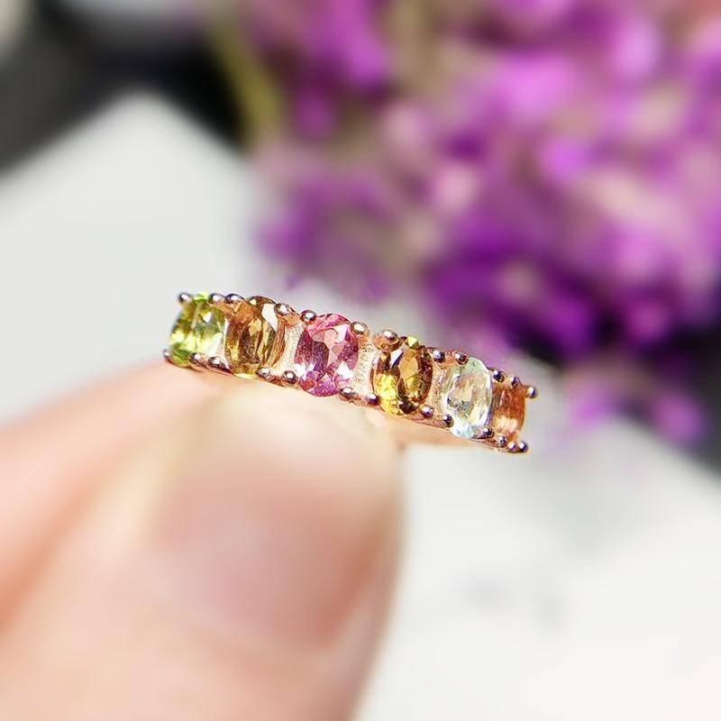Cluster Rings Per Jewelry Natural Real Colorful Tourmaline Ring 0.25ct*5pcs Gemstone 925 Sterling Silver Q2041625T, Golden;silver
Cluster Rings Per Jewelry Natural Real Colorful Tourmaline Ring 0.25ct*5pcs Gemstone 925 Sterling Silver Q2041625T, Golden;silver