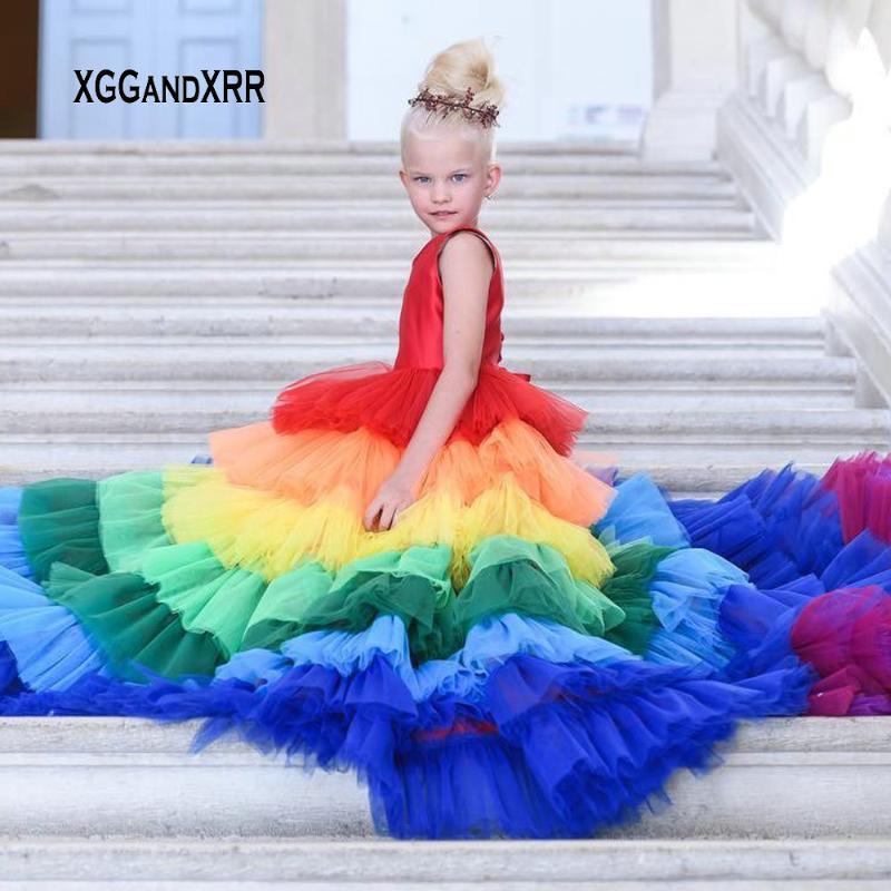 Gorgeous Rainbow Long Flower Girl Dress 2021 Luxury Layers Ruffles Tulle Girl Pageant Dress Brithday Party Gown Gala1, As picture
Gorgeous Rainbow Long Flower Girl Dress 2021 Luxury Layers Ruffles Tulle Girl Pageant Dress Brithday Party Gown Gala1, As picture