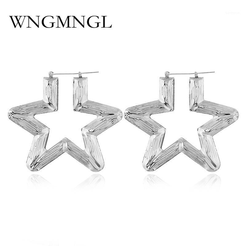 WNGMNGL Fashion Punk Alloy Hoop Earring For Women Gold Silver Color Star Big Large Statement Earrings Party Jewelry Gift1
WNGMNGL Fashion Punk Alloy Hoop Earring For Women Gold Silver Color Star Big Large Statement Earrings Party Jewelry Gift1