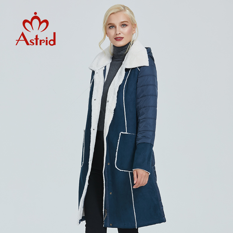Astrid new winter jacket women plus size jacket parka solid leather clothes women winter coat AM-2082 201019