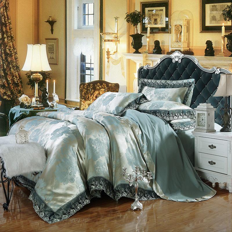 bedding set jacquard Satin Silk 100% cotton bed sheet set Home Textile duvet cover bedclothes bedspread discount1
bedding set jacquard Satin Silk 100% cotton bed sheet set Home Textile duvet cover bedclothes bedspread discount1