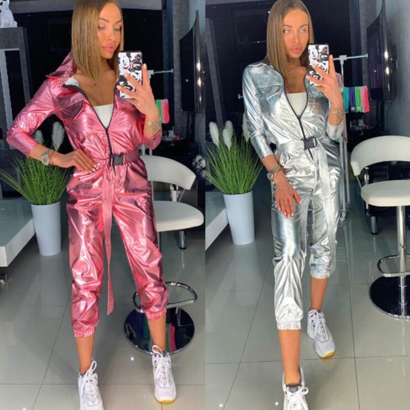 2 Piece Set Women Tracksuit Long Sleeve Jacket Top Pants Suit Streetwear Sparkly Matching Sets Club Outfits light pink two piece, Silver
2 Piece Set Women Tracksuit Long Sleeve Jacket Top Pants Suit Streetwear Sparkly Matching Sets Club Outfits light pink two piece, Silver