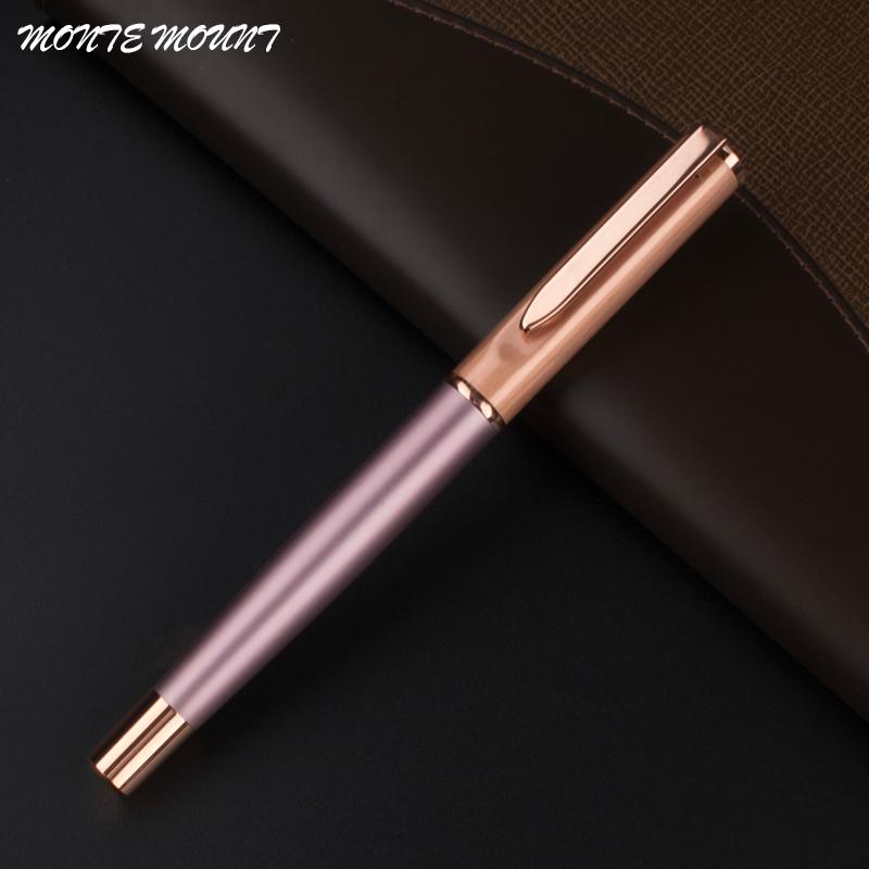 Luxury MONTE MOUNT Series Rose and rose gold Roller Ball Pen Office Supplies Rollerball Pen Hot Sell Pens For Writing1