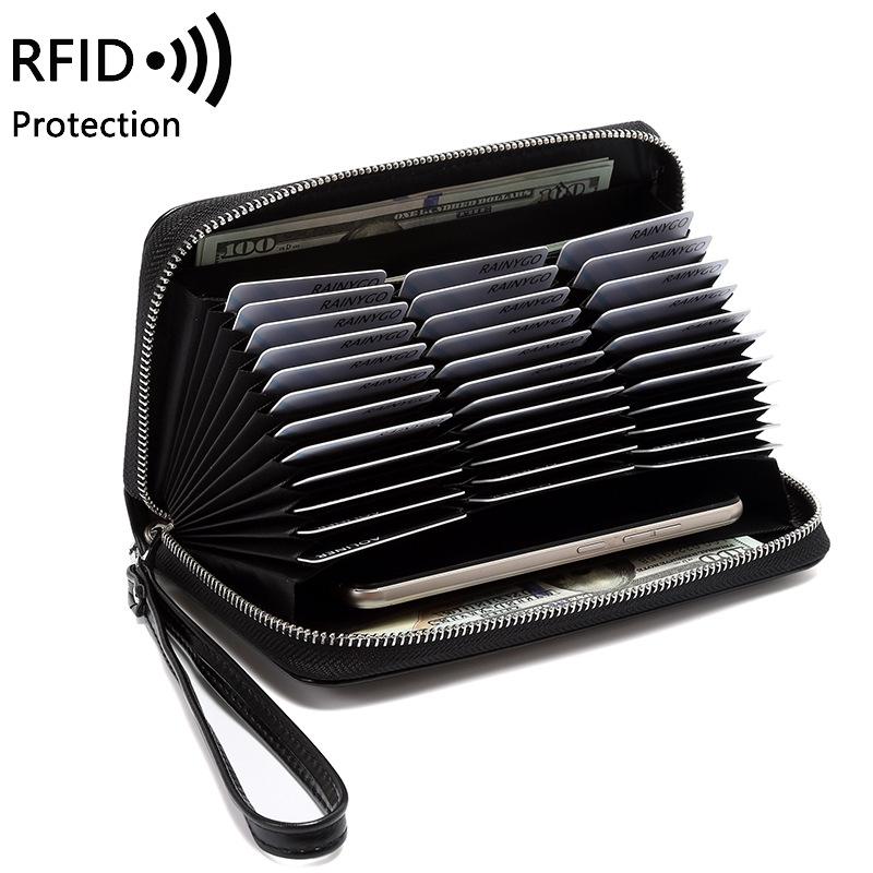 New Style Organ Wallet Large Men's Women's Card Case Multi-functional RFID Long Wallet, Black
New Style Organ Wallet Large Men's Women's Card Case Multi-functional RFID Long Wallet, Black