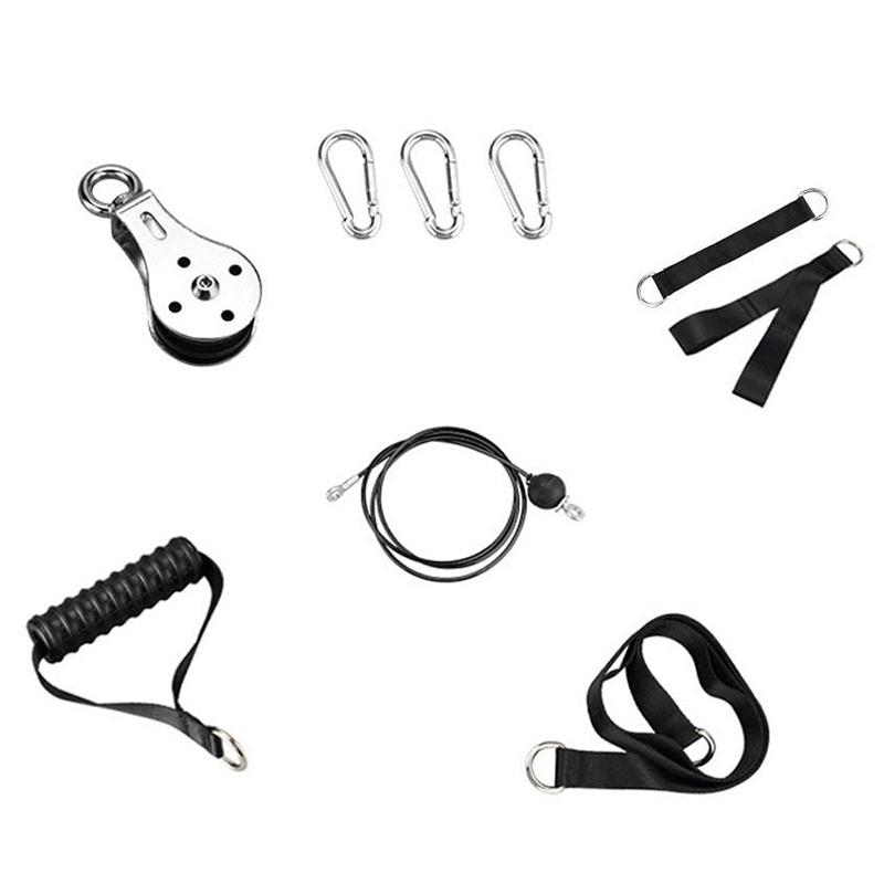 Cable Pulley, Tricep Pulley System for Arm Strength Training,DIY Pulley Cable Attachment, for Home Gym
Cable Pulley, Tricep Pulley System for Arm Strength Training,DIY Pulley Cable Attachment, for Home Gym