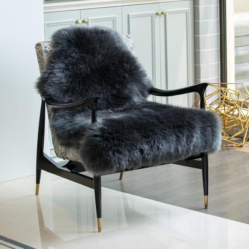 New gray black color top quality 1P Real full pelt genuine sheepskin rug ,gray shaggy sheep fur decoration chair mat1, Ivory
New gray black color top quality 1P Real full pelt genuine sheepskin rug ,gray shaggy sheep fur decoration chair mat1, Ivory
