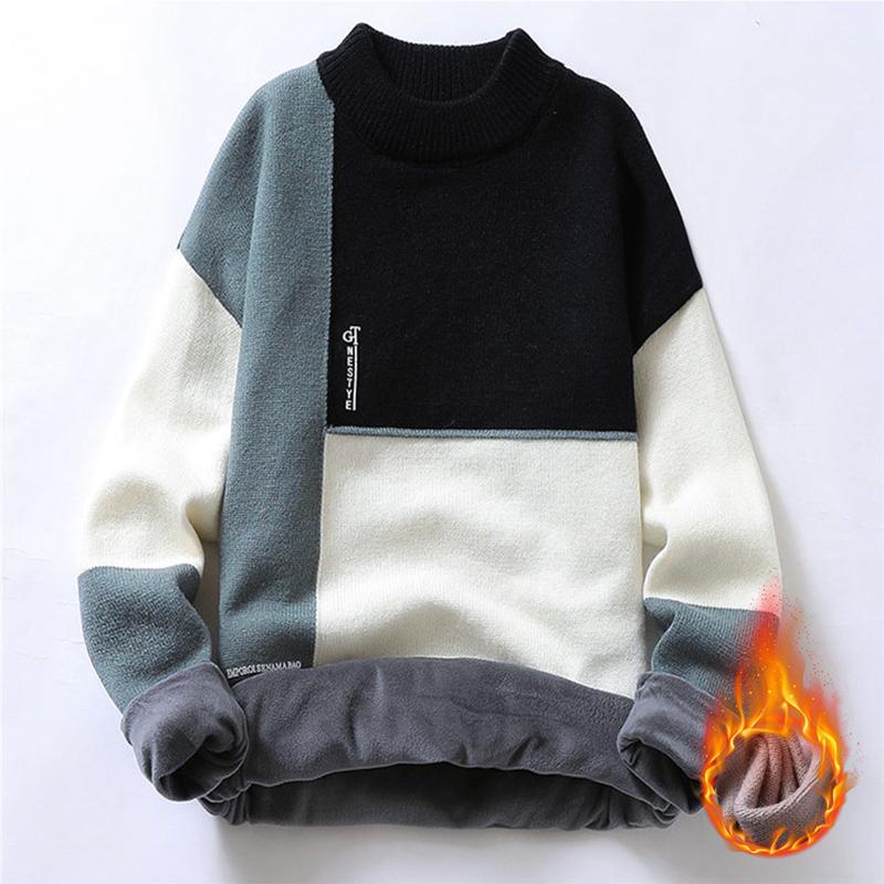 Winter Sweaters Men Fleece Thicken Warm Men' Pullover Cashmere Liner Casual O Neck Male Sweater Fashion Style Patchwork 2021, Nrb1840 beige
Winter Sweaters Men Fleece Thicken Warm Men' Pullover Cashmere Liner Casual O Neck Male Sweater Fashion Style Patchwork 2021, Nrb1840 beige