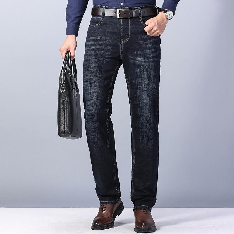 Winter Men's Jeans 2020 New Warm Slim Fit Business Fashion Thicken Denim Trousers Black Gray, The black jeans 
Winter Men's Jeans 2020 New Warm Slim Fit Business Fashion Thicken Denim Trousers Black Gray, The black jeans