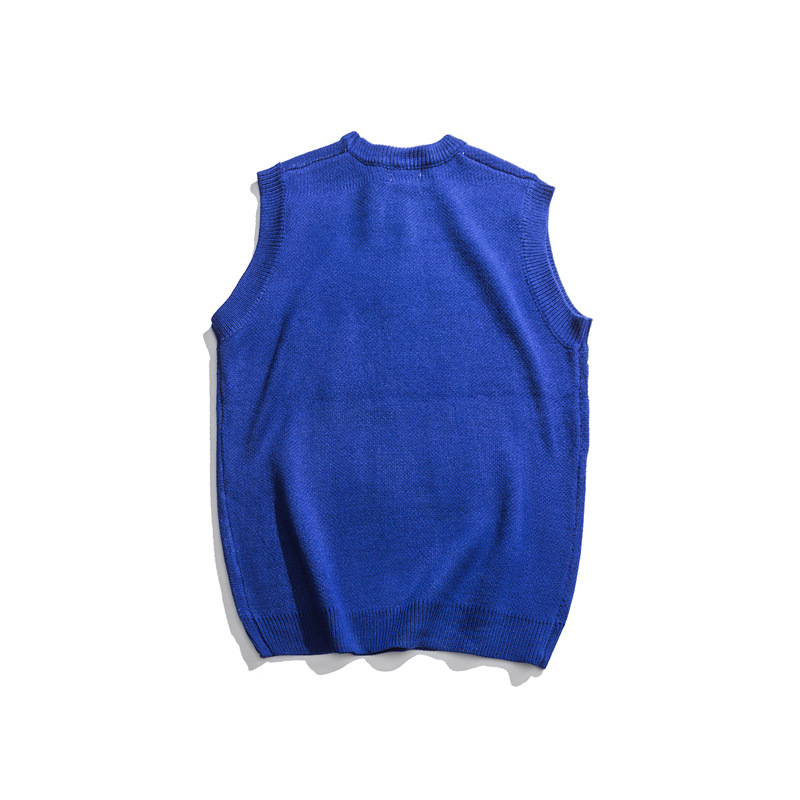 Japanese Harajuku Knitted Graphic Vest for Men and Women Urban Streetwear Knit Ukiyo-e Pullover Sweater Vest Plus Size 201203
