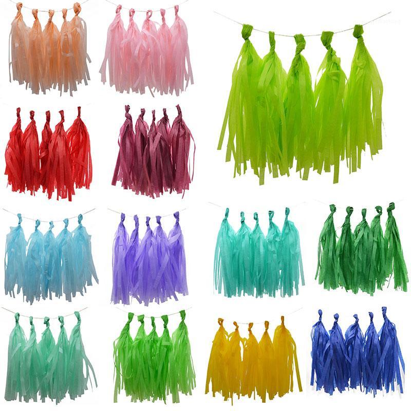 5Pcs/lot 14 Inch Tissue Paper Tassel Garland Paper Banner Craft DIY Decoration Baby Shower Birthday Wedding Party Supplies1
5Pcs/lot 14 Inch Tissue Paper Tassel Garland Paper Banner Craft DIY Decoration Baby Shower Birthday Wedding Party Supplies1