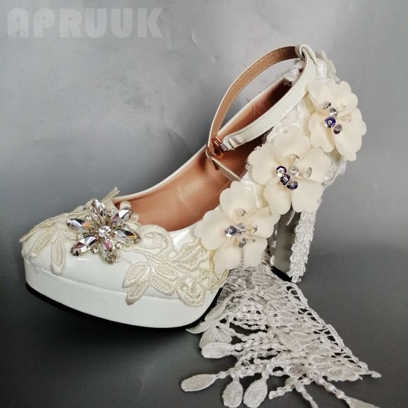 Champagne flower wedding shoes bride handmade luxury ankle buckle straps platforms lace bridal pumps ladies party proms shoe, Color
Champagne flower wedding shoes bride handmade luxury ankle buckle straps platforms lace bridal pumps ladies party proms shoe, Color