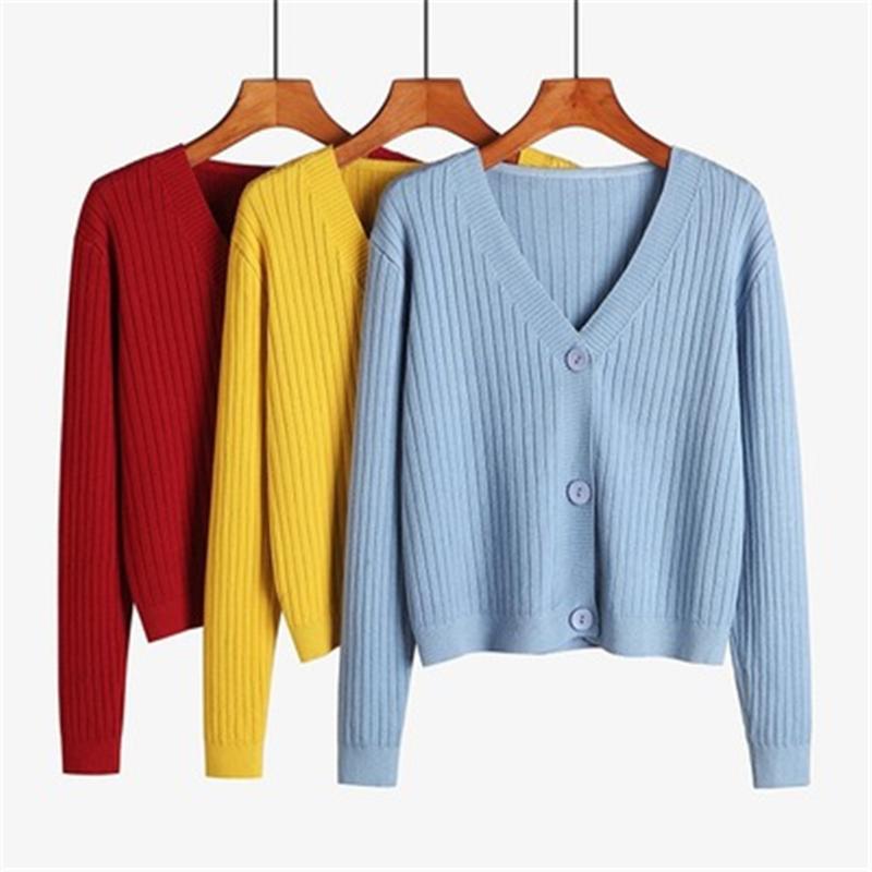 Women's Knits & Tees 2022 Korean Sweater Women Autumn Female Casual Long Sleeve Button Cardigan Knitted Sweaters Coat Femme Winter Warm Clot, White
Women's Knits & Tees 2022 Korean Sweater Women Autumn Female Casual Long Sleeve Button Cardigan Knitted Sweaters Coat Femme Winter Warm Clot, White