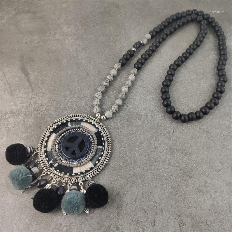 Woman Boho Sweater Chain Statement Necklace Handmade Bohemian Jewelry Pompom Tassel Long Necklaces & Pendants1
Woman Boho Sweater Chain Statement Necklace Handmade Bohemian Jewelry Pompom Tassel Long Necklaces & Pendants1