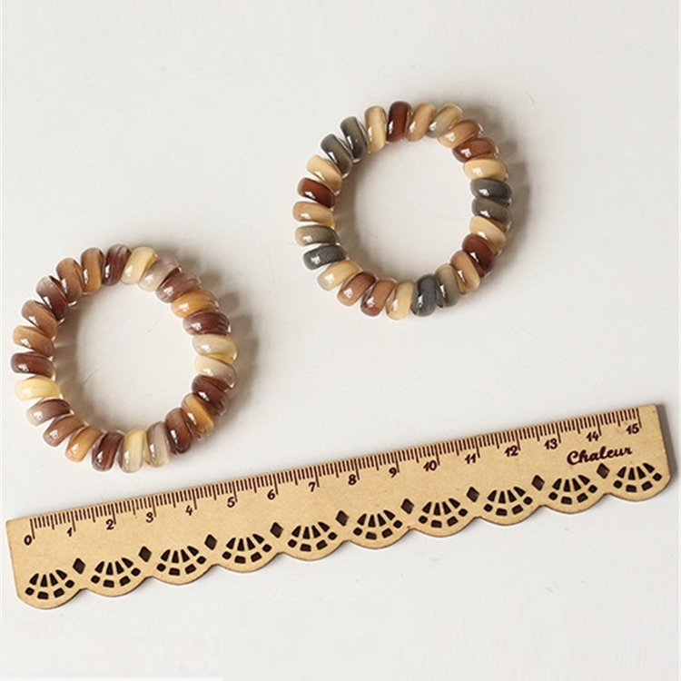 Children's hair tie 8 color Telephone Wire hairband colorful Ponytail Holder Elastic Phone Cord Line hair tie hair accessories kid gift