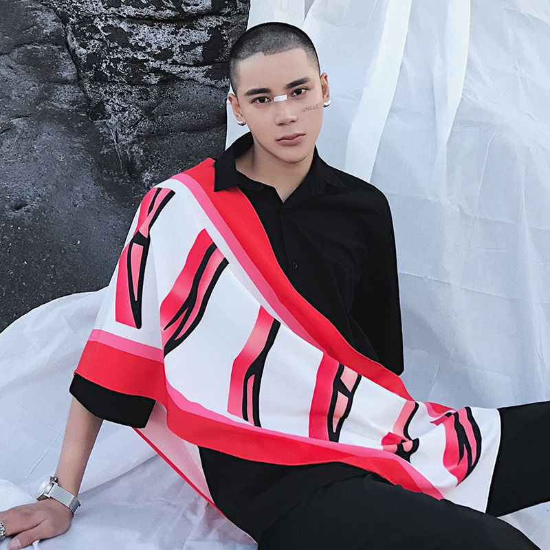 2021 New S-6xl. Fashion Design Sense Cable Short Male Will See Five Half Sleeve Inch Shirt Korean Version of Trend 4X0T, Black
2021 New S-6xl. Fashion Design Sense Cable Short Male Will See Five Half Sleeve Inch Shirt Korean Version of Trend 4X0T, Black