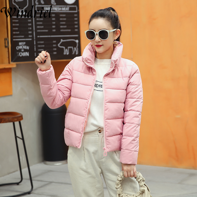 Women Jacket Coat Plus Size S5XL Autumn And Winter Warm Wadded Jackets Female Solid Short Parka New Fashion Clothing Windriel 201019