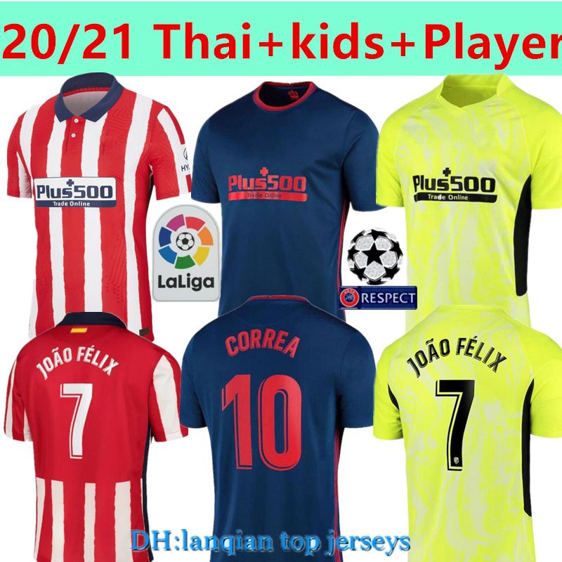 Thai+kids+player 20 21 Atletico Soccer Madrid Jerseys JOAO FELIX SAUL Camisetas de fútbol Suarez CORREA Jersey DIEGO COSTA Football Shirt, 20/21 away
Thai+kids+player 20 21 Atletico Soccer Madrid Jerseys JOAO FELIX SAUL Camisetas de fútbol Suarez CORREA Jersey DIEGO COSTA Football Shirt, 20/21 away