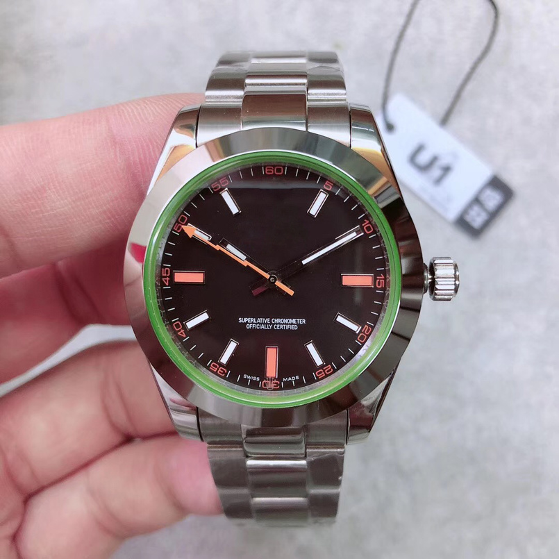 2021 hot sale U1 factory Mens Watch Sapphire Glass Stainless Steel Automatic Sweep Movement Mechanical Men Watches Male Wristwatches, Slivery;brown
2021 hot sale U1 factory Mens Watch Sapphire Glass Stainless Steel Automatic Sweep Movement Mechanical Men Watches Male Wristwatches, Slivery;brown