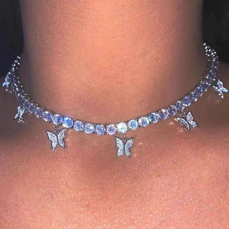 Butterfly Pendant charm Necklace Rhinestone Jewelry for Women Bling Crystal Zircon Choker Statement Necklace Collar Chain
Butterfly Pendant charm Necklace Rhinestone Jewelry for Women Bling Crystal Zircon Choker Statement Necklace Collar Chain