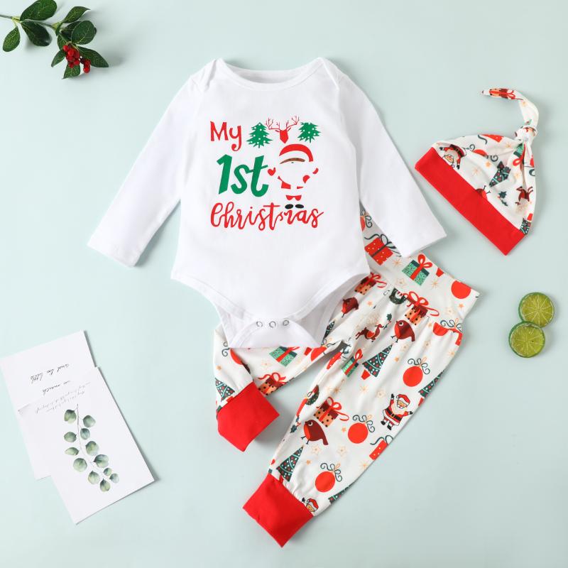 Imcute Infant Christmas Clothes Suit, Baby Girls and Boys Long Sleeve Round Collar Romper+Long Pants Hat 3-18 Months, White
Imcute Infant Christmas Clothes Suit, Baby Girls and Boys Long Sleeve Round Collar Romper+Long Pants Hat 3-18 Months, White