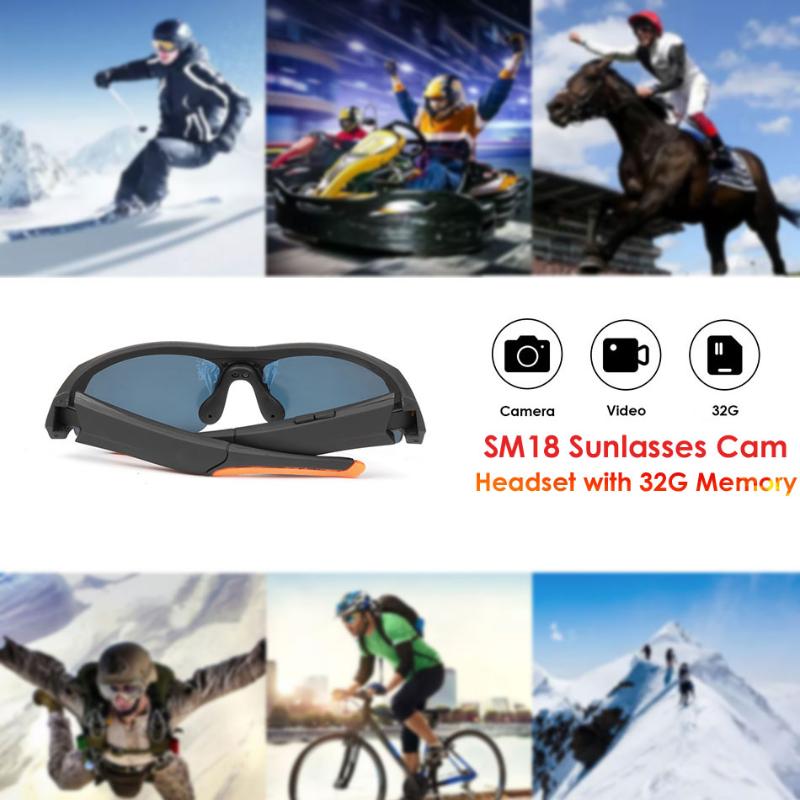 32Gb Sunglasses Camera Headset Sports MP3 Player HD1080P Smart Mini Camera Glasses with Bluetooth Headset Sports Accessories
32Gb Sunglasses Camera Headset Sports MP3 Player HD1080P Smart Mini Camera Glasses with Bluetooth Headset Sports Accessories