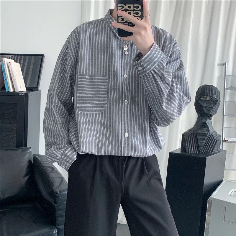 21 spring leisure couple large long sleeve men's trend handsome shirt Kpop Preppy Style Smart Casual, Black
21 spring leisure couple large long sleeve men's trend handsome shirt Kpop Preppy Style Smart Casual, Black