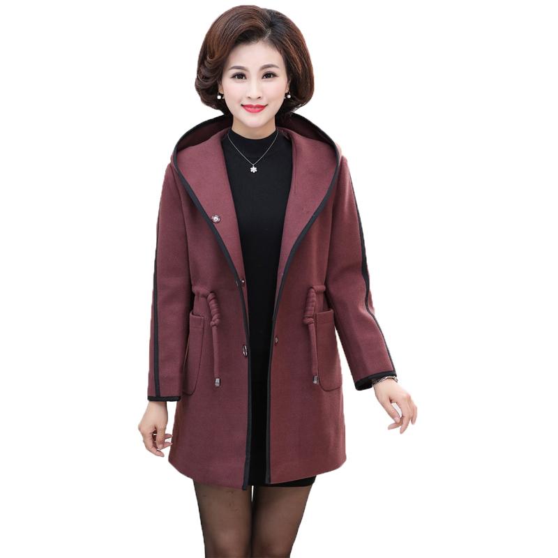 Middle-aged Autumn Winter Women Plus Size 5XL Woolen Coat Female Warm Thick Office Work Mother Clothing Ladies Hooded Blends A50, Blue
Middle-aged Autumn Winter Women Plus Size 5XL Woolen Coat Female Warm Thick Office Work Mother Clothing Ladies Hooded Blends A50, Blue
