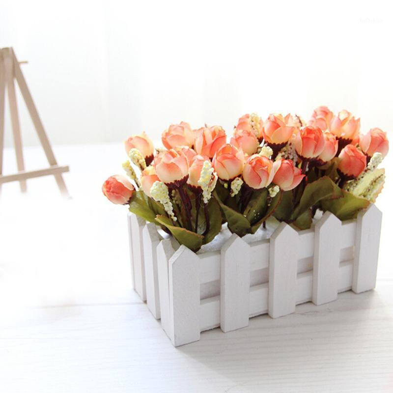 Fake Flowers Artificial Rose Flowers with White Fence Pot Mini Bonsai Set for Party Wedding Decoration Home Office Desk Ornament1, Burgundy
Fake Flowers Artificial Rose Flowers with White Fence Pot Mini Bonsai Set for Party Wedding Decoration Home Office Desk Ornament1, Burgundy