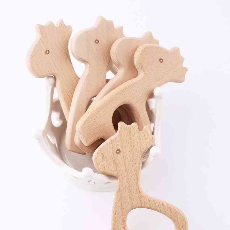 1pc Wooden Teether Giraffe Wood Pendant Rodent Teething Toy Diy Nursing Necklace Pacifier Chain Bite Chew Children Products
1pc Wooden Teether Giraffe Wood Pendant Rodent Teething Toy Diy Nursing Necklace Pacifier Chain Bite Chew Children Products