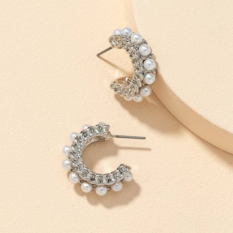 Hoop & Huggie Fashion Small Zinc Alloy Imitation Pearl Earrings For Women Exquisite Wedding Gift Jewelry Accessories
Hoop & Huggie Fashion Small Zinc Alloy Imitation Pearl Earrings For Women Exquisite Wedding Gift Jewelry Accessories