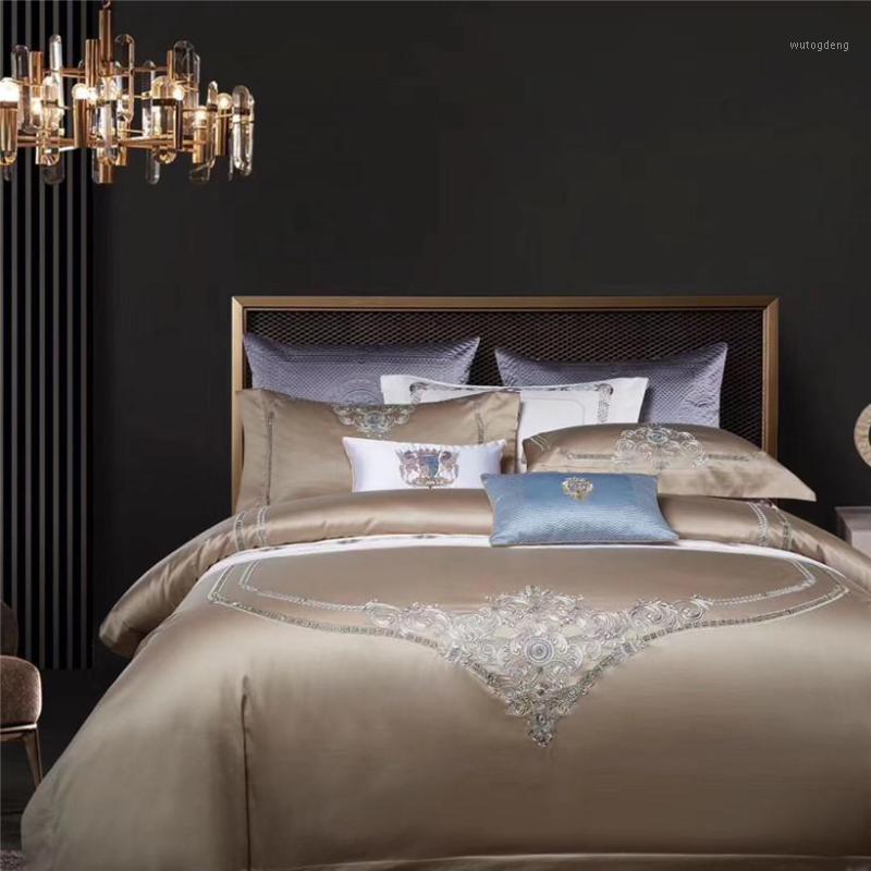 European Embroidery Style Duvet Cover Set Bed Sheet Pillow shams 1000TC Ultra Soft Egyptian Cotton 4Pcs King Queen size1, Color 2
European Embroidery Style Duvet Cover Set Bed Sheet Pillow shams 1000TC Ultra Soft Egyptian Cotton 4Pcs King Queen size1, Color 2