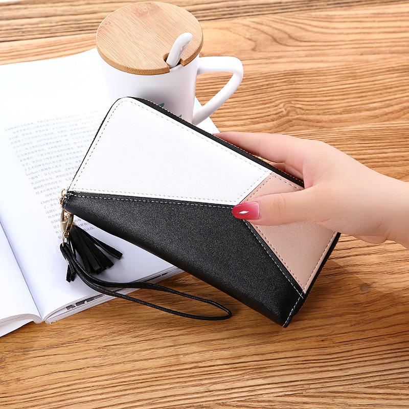 2020 Japan style Patchwork ladies purse Panelled long Women's leather wallet large capacity womens wallet Cheap Purse for cards, Black
2020 Japan style Patchwork ladies purse Panelled long Women's leather wallet large capacity womens wallet Cheap Purse for cards, Black