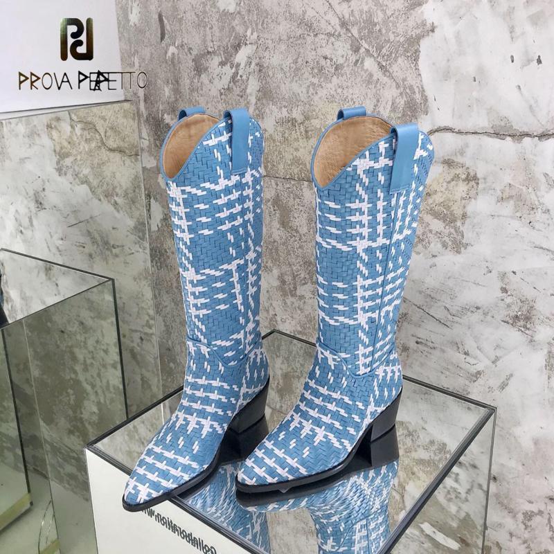 Woven Genuine Leather Boots Women 2020 Autumn Winter New Sleeve Thick Heel Pointed Toe Slip-on Knee-high Knight Boots Fashion1, Superfine fiber
Woven Genuine Leather Boots Women 2020 Autumn Winter New Sleeve Thick Heel Pointed Toe Slip-on Knee-high Knight Boots Fashion1, Superfine fiber
