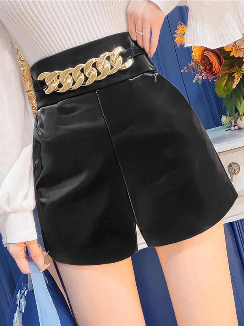 Black leather pants with chain decoration, women' new autumn and winter high waist, thin and loose, wide leg A-line leather1
Black leather pants with chain decoration, women' new autumn and winter high waist, thin and loose, wide leg A-line leather1