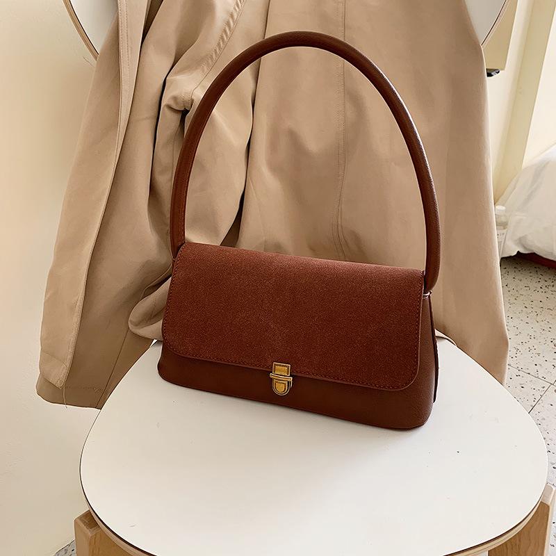 

Women's Bags New Autumn Frosted Irregular Three Dimensional Generous Bag Simple One Shoulder Messenger Bag Factory Direct Sales, Brown